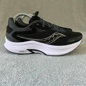 Saucony Womens 9 Axon 2 Running Athletic Sneaker Shoes S10732-05 Black White